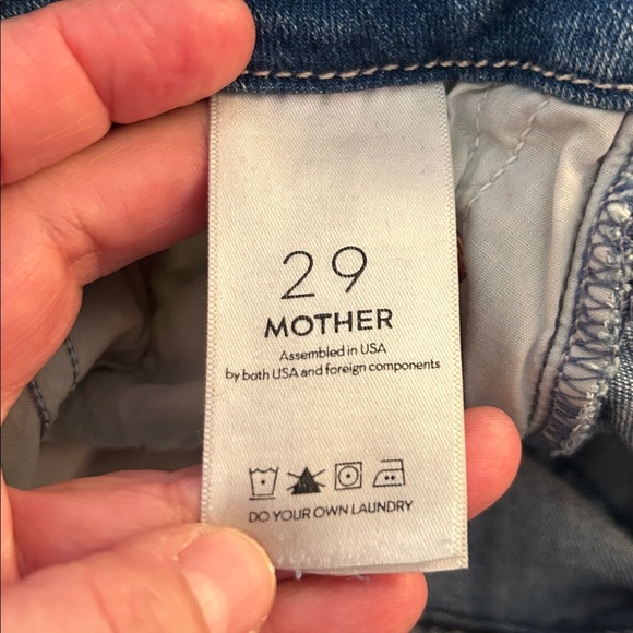 Mother The Looker in Graffiti Girl Classic Denim Distressed Skinny Jeans Size 29 - Picture 10 of 10